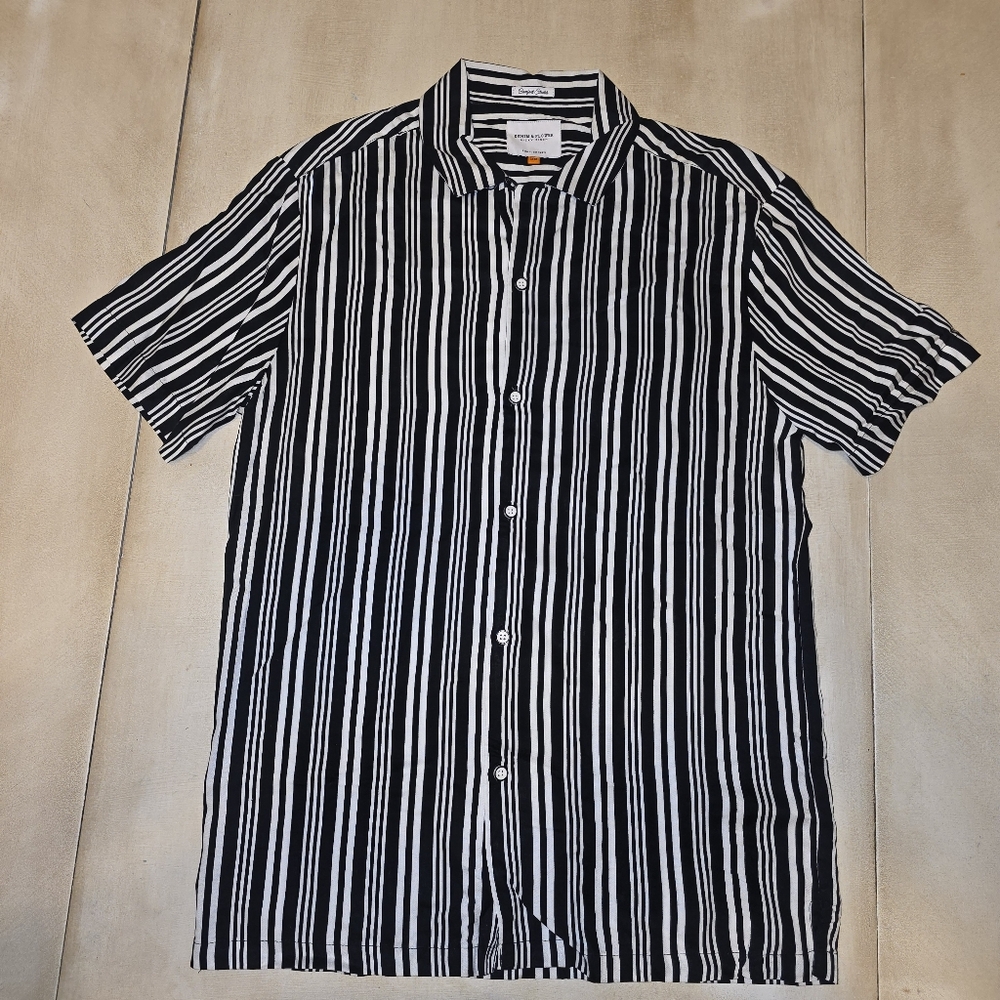 Denim & Flower Ricky Singh Vertical Striped Shirt
